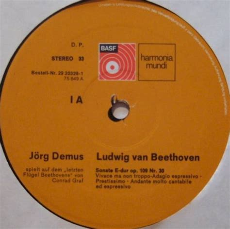 Ludwig Van Beethoven J Rg Demus Beethovens Clavier Sonaten Op