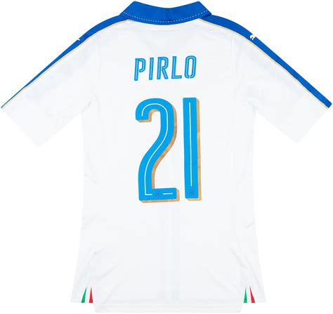 Italy Player Issue Actv Fit Away Shirt Pirlo Excellent