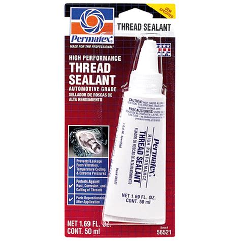 Permatex 56521 High Performance Thread Sealant 50 Ml Tube