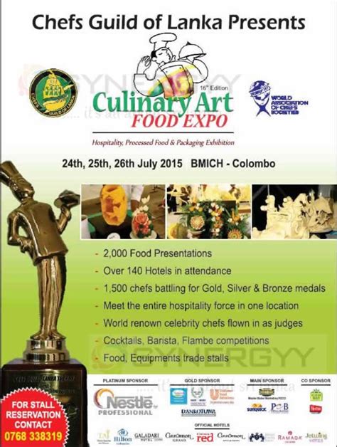 Culinary Art Food Expo 2015 @ BMICH from 24th to 26th July 2015 – SynergyY