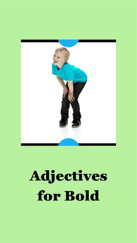 adjectives  bold words  describe  bold