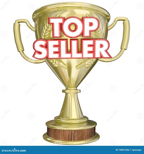 Top Seller Best Selling Product Trophy Prize Stock Illustration