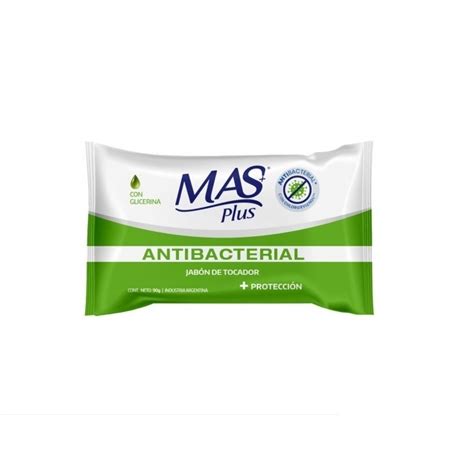 MAS PLUS Jabon Antibacterial 90gr Distribuidor MM