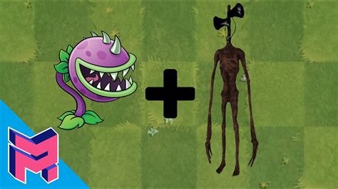 Plants Vs Zombies Fusion Hack Animation Chomper Siren Head Youtube