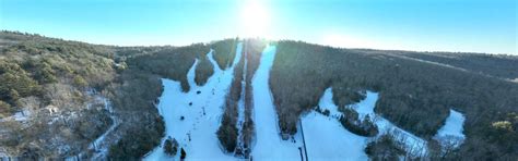 Drone View of Trails at Ski Sundown