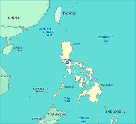 print  map  philippines