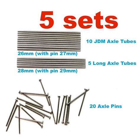 Hot Wheels Rim Axles Set Axle Tubes Axles Pin