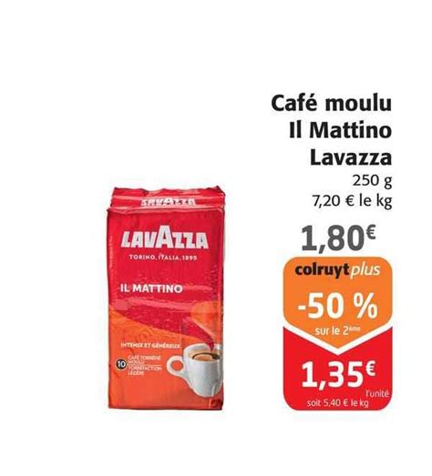 Promo Caf Moulu Il Mattino Lavazza Chez Colruyt Icatalogue Fr