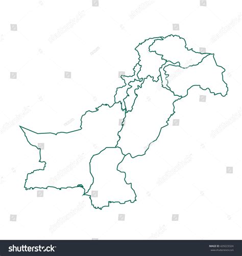 3,429 Pakistan map outline Images, Stock Photos & Vectors | Shutterstock