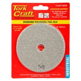 Tork Craft Mm Diamond Wet Polishing Pad Grit Grey Pack