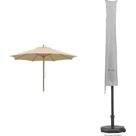 Parasol Malaga Naturel X X Cm Housse De Protection