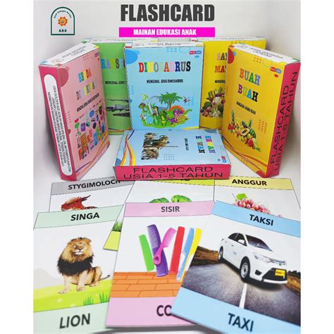 Jual Flash Card Edukasi Anak Cerdas Usia 1 Sampai 3 Tahun Shopee