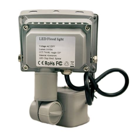 Светодиодный LED прожектор 20 w ватт 220В с датчиком движения