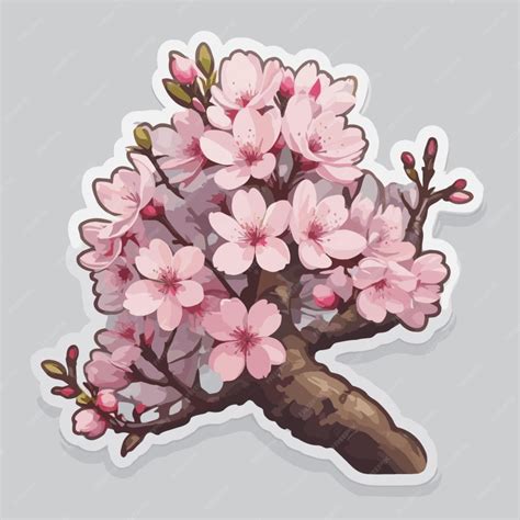 Premium Vector Cherry Blossom Cartoon Vector