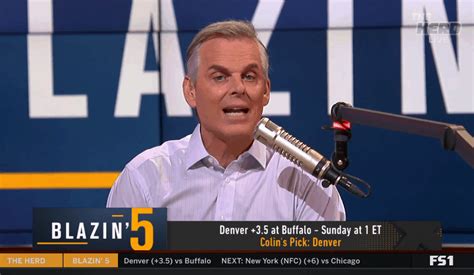 Colin Cowherd Blazing Five NFL 2019 Week 12 Picks On Fox Sports