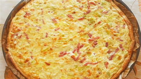 Quiche Aux Poireaux Et Aux Lardons YouTube