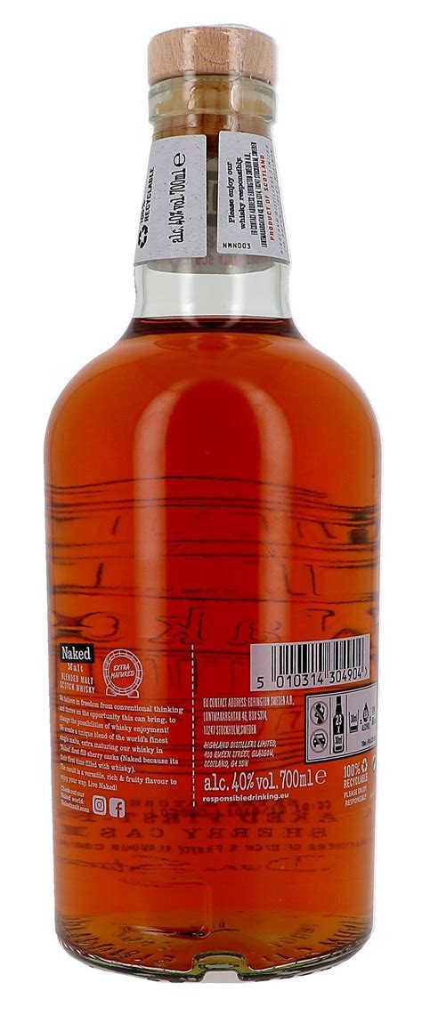 The Naked Grouse 70cl 40 Blended Scotch Whisky Buy Online Nevejan