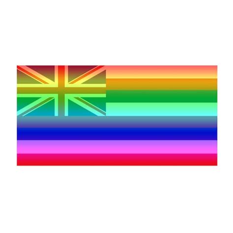 Hawaii Gay Pride Rainbow State Flag REFLECTIVE Full Color Etsy