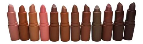 Labial Mate Liquido Set De 12 Tonos Nude Larga Duración MercadoLibre