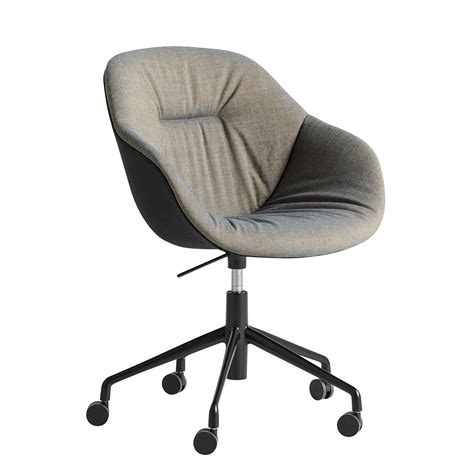 Poltrona A Rotelle About A Chair AAC153 Soft Duo Di Hay Grigio Made