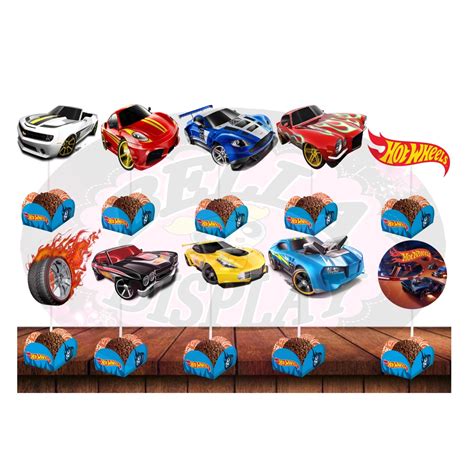 Topper Docinhos E Topo De Bolo Hot Wheels Shopee Brasil