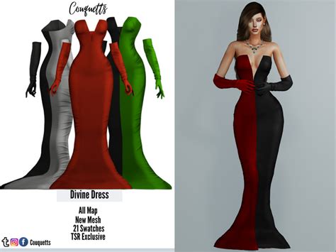 Divine Long Dress - The Sims 4 Catalog