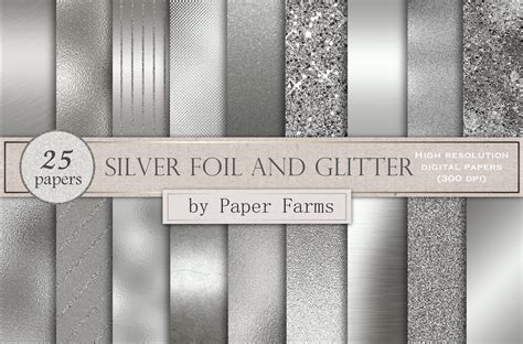 Silver foil and glitter | Custom-Designed Textures ~ Creative Market