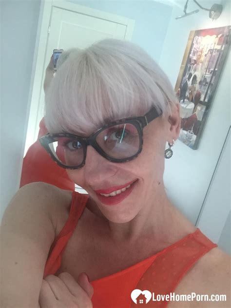 Blonde MILF With Glasses Teasing With Nudes Porn Pictures BeemTube
