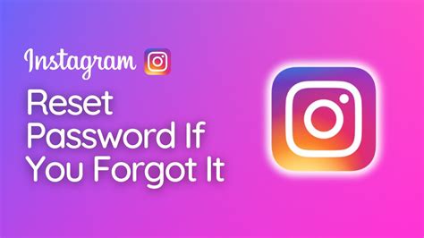 How To Reset Instagram Password If You Forgot It Youtube