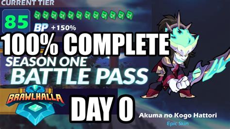 Brawlhalla Battle Pass 100 Complete Day 0 Youtube