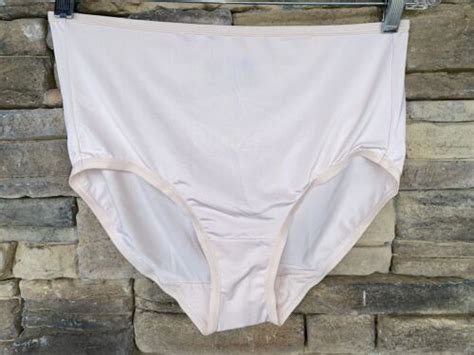 Fruit Of The Loom Size 7 L Nylon Pink High Waist Bikini Underwear Panties Brief EBay