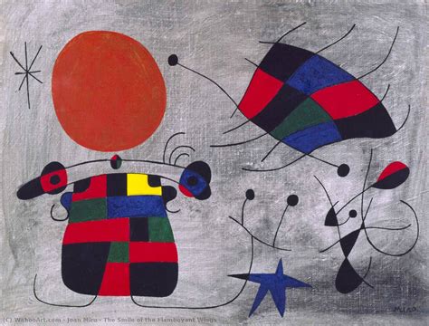 Das Lächeln Der Extravaganten Flügel 1953 Von Joan Miro 1893 1983