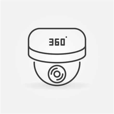 Camera 360 degree vector concept icon in outline style 14751035 Vector ...