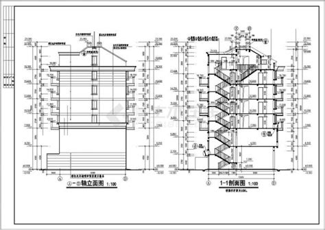 某地区多层住宅建筑cad设计施工图纸住宅小区土木在线