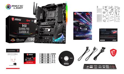 Specification B450 GAMING PRO CARBON AC 微星科技