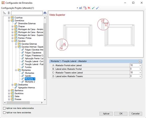 Configurador De Dimens Es Dormit Rios Gavetas Suporte Promob