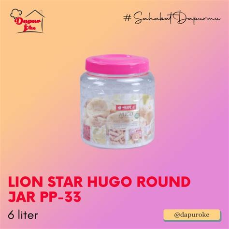 Jual Lion Star Hugo Round Jar Lt Pp Toples Kerupuk Di Lapak