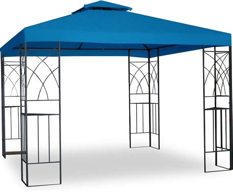 10 X 10 Replacement Gazebo Canopy Top Gazebo Cover Uv30 Waterproof 200g Canvas For Outdoor