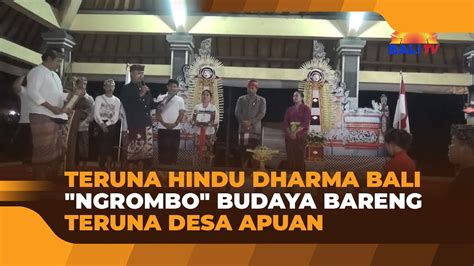 teruna hindu dharma bali ngrombo budaya bareng teruna desa apuan