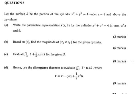 question    surface    portion   cylinder