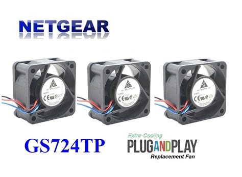 Pack of 3x New Original OEM Delta Fans for Netgear GS724TP | eBay
