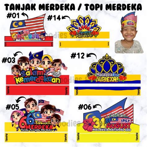 Topi Kertas Merdeka Tanjak Kertas Merdeka Topi Merdeka Lazada