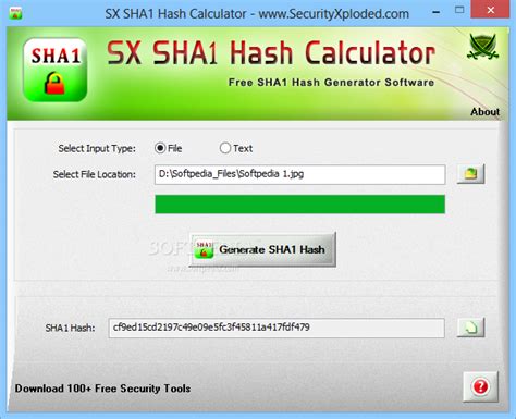 Download Portable Sx Sha1 Hash Calculator 10