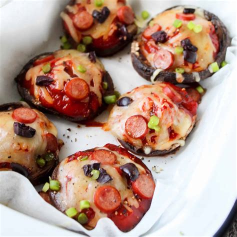 Clean Eating Pizza Mushrooms - Clean Eating with kids