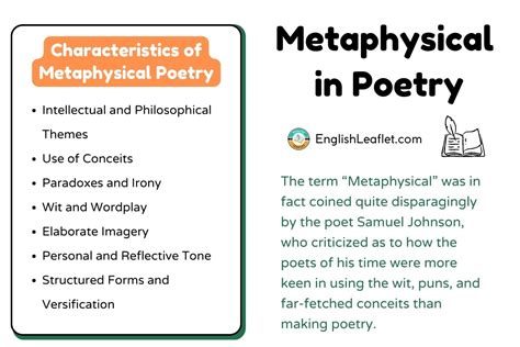 Metaphysical Poetry (4 Example Poems) - EnglishLeaflet