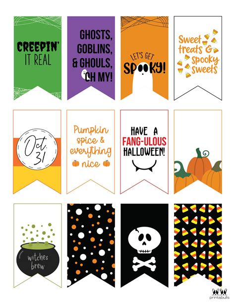 60 Free Printable Halloween Tags Printabulls