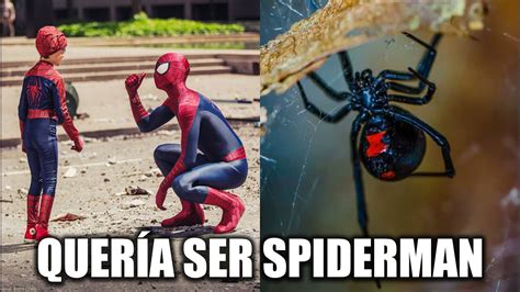 Ni O Se Deja Picar Por Una Viuda Negra Quer A Ser Spider Man Youtube