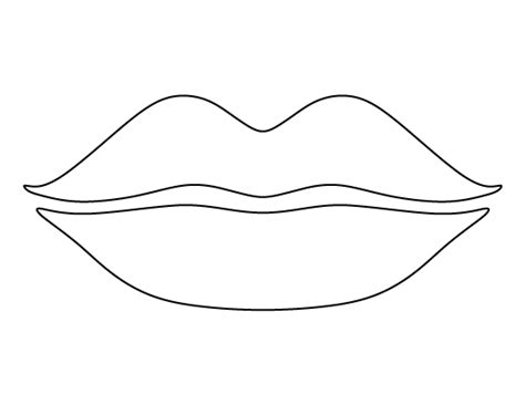 Printable Lips Template Artofit