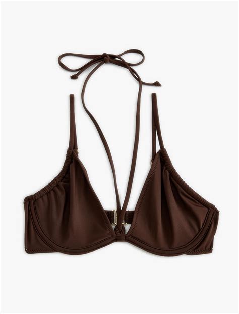 Kahve Kad N Koton X Sima Tarkan Gen Bikini St Sak Mm Koton