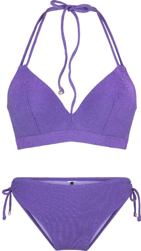 LingaDore Triangel Voorgevormd Bikini Set 7205 Violet 42D Bol
